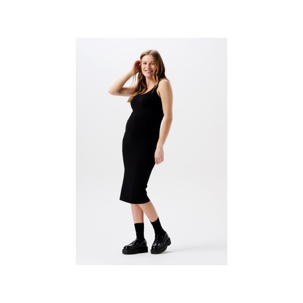 Noppies Seamless Rib Jurk Noemi Black XL/XXL Noppies Seamless Rib Jurk Noemi Black XL/XXL