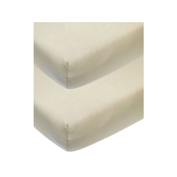 Meyco Ledikanthoeslaken Jersey Sand 60 x 120 cm (2-Pack) Meyco Ledikanthoeslaken Jersey Sand 60 x 120 cm (2-Pack)