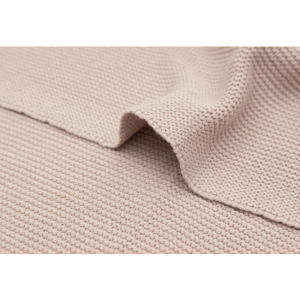 Jollein Basic Knit Ledikantdeken - 100 x 150 cm - Wild Rose Jollein Basic Knit Ledikantdeken - 100 x 150 cm - Wild Rose