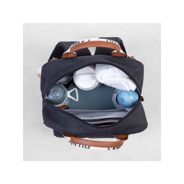 Childhome Verzorgingsrugzak Family Club Signature Zwart