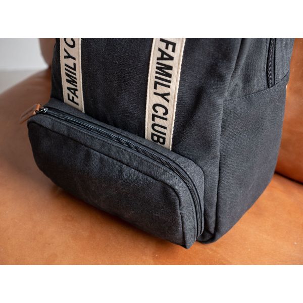 Childhome Verzorgingsrugzak Family Club Signature Zwart