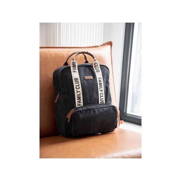 Childhome Verzorgingsrugzak Family Club Signature Zwart