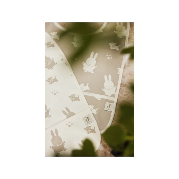 Jollein Slab Waterproof Miffy & Snuffy Nougat 2-Pack Jollein Slab Waterproof Miffy & Snuffy Nougat 2-Pack