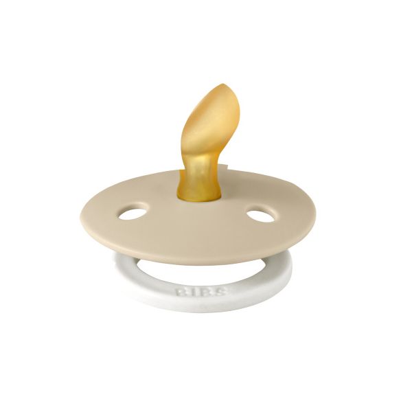 BiBs Glow In The Dark Fopspeen - Anatomisch - 0-6 Mnd - Vanilla BiBs Glow In The Dark Fopspeen - Anatomisch - 0-6 Mnd - Vanilla