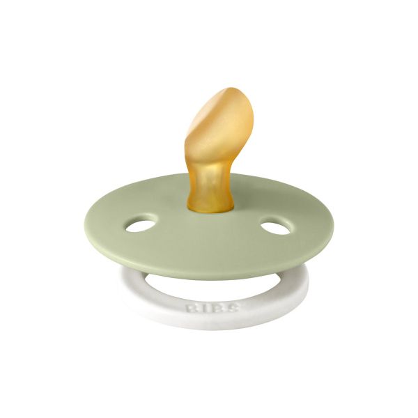 BiBs Glow In The Dark Fopspeen - Anatomisch - 6-18 Mnd - Sage BiBs Glow In The Dark Fopspeen - Anatomisch - 6-18 Mnd - Sage