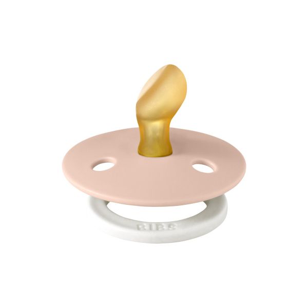 BiBs Glow In The Dark Fopspeen - Anatomisch - 6-18 Mnd - Blush BiBs Glow In The Dark Fopspeen - Anatomisch - 6-18 Mnd - Blush