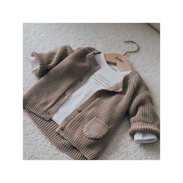 Feetje Vestje Gebreid The Magic is in You Taupe 56 Feetje Vestje Gebreid The Magic is in You Taupe 56