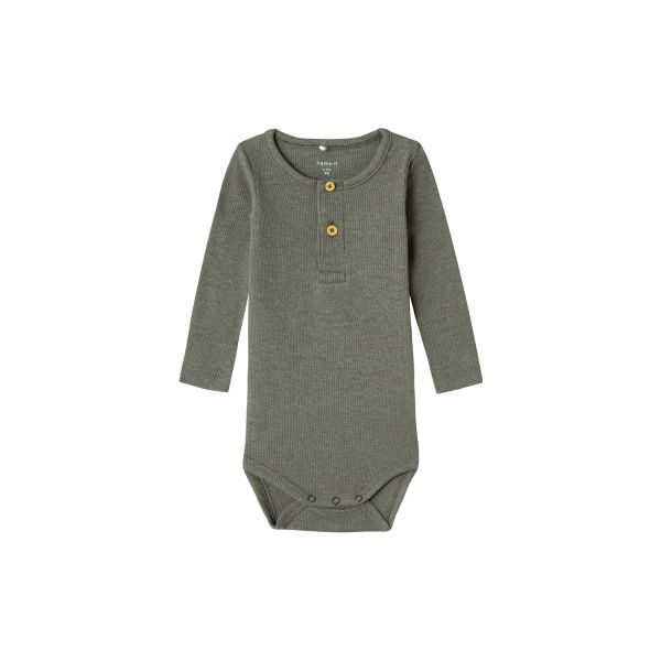 Name It Romper Kab Button Dusty Olive 74