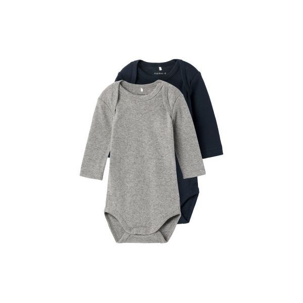 Name It Romper 2-Pack Grey / Dark Sapphire 50 Name It Romper 2-Pack Grey / Dark Sapphire 50