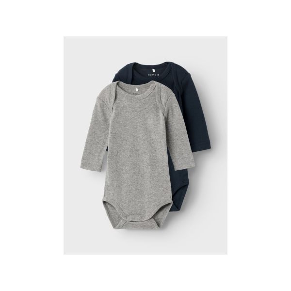Name It Romper 2-Pack Grey / Dark Sapphire 50 Name It Romper 2-Pack Grey / Dark Sapphire 50