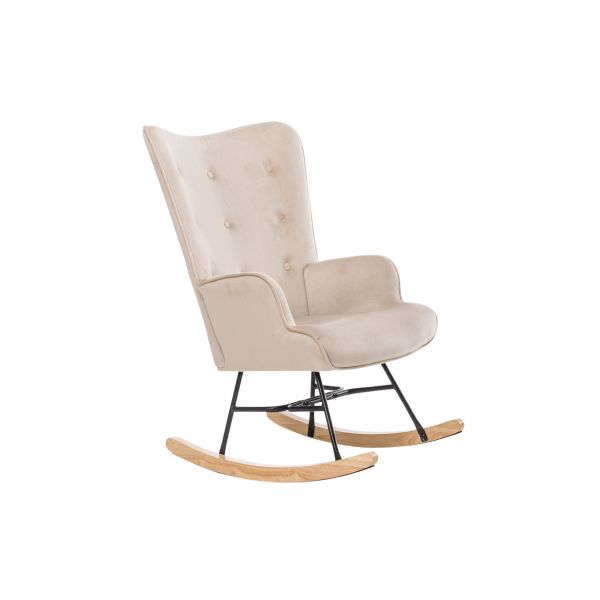 Aemely Schommelstoel Steerne Velvet Taupe Aemely Schommelstoel Steerne Velvet Taupe