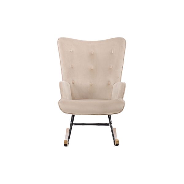 Aemely Schommelstoel Steerne Velvet Taupe Aemely Schommelstoel Steerne Velvet Taupe
