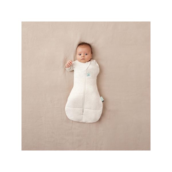 Ergopouch Cocoon Inbaker Slaapzak Oatmeal Marle 2,5 Tog 0-3mnd