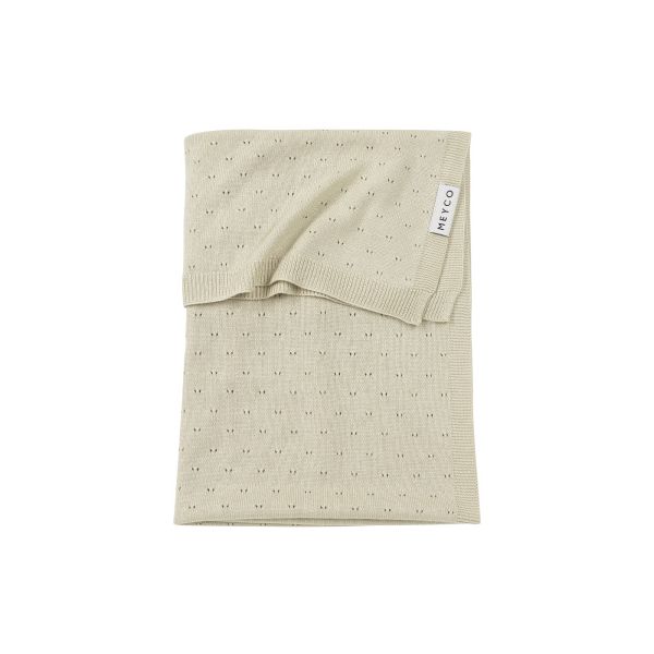 Meyco Wiegdeken Ajour Bamboe Soft Sand 75 x 100 cm
