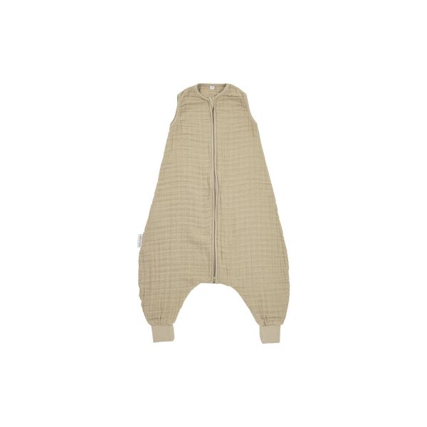 Meyco Baby Uni Zomer Slaapoverall Jumper - 104 cm - Pre-Washed Tetra - Sand