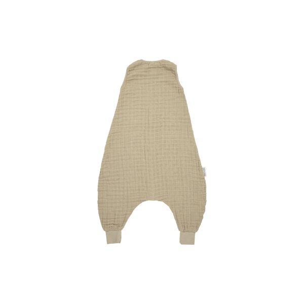 Meyco Baby Uni Zomer Slaapoverall Jumper - 104 cm - Pre-Washed Tetra - Sand