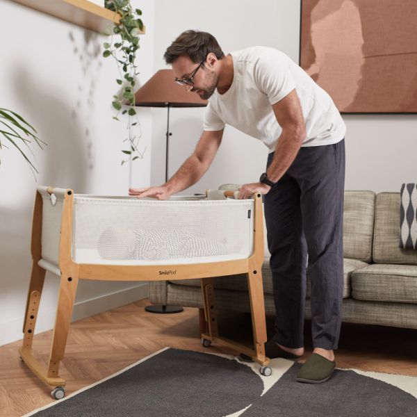 Snuz Bedside Crib SnuzPod Studio Stockholm Natural
