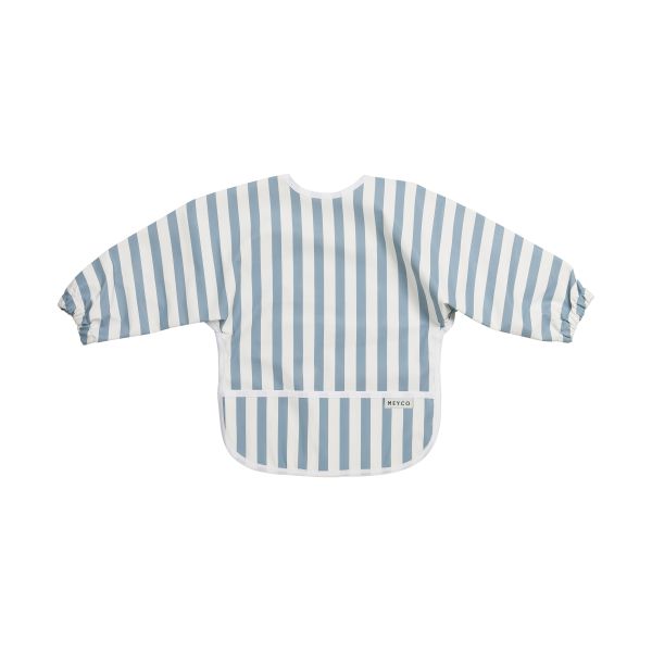 Meyco Mouwslab - Fat Stripe - Jeans Blue - 1-pack Meyco Mouwslab - Fat Stripe - Jeans Blue - 1-pack