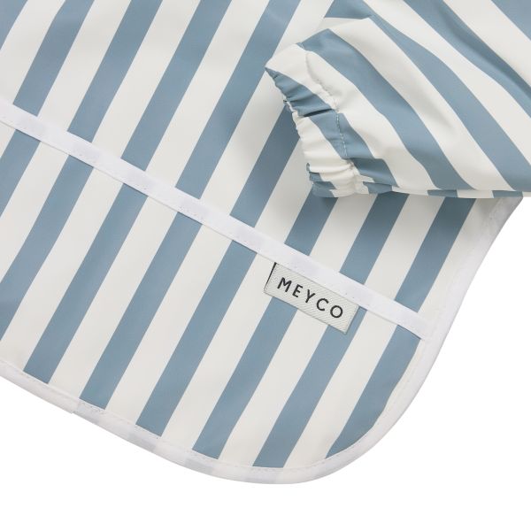 Meyco Mouwslab - Fat Stripe - Jeans Blue - 1-pack Meyco Mouwslab - Fat Stripe - Jeans Blue - 1-pack