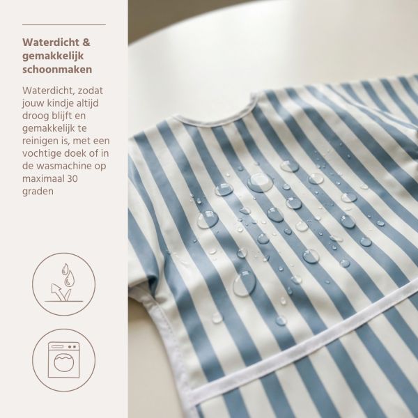 Meyco Mouwslab - Fat Stripe - Jeans Blue - 1-pack Meyco Mouwslab - Fat Stripe - Jeans Blue - 1-pack