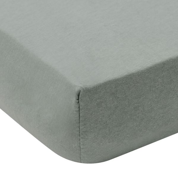 Jollein Hoeslaken Jersey - 40/50x80/90 cm - 2 Stuks - Sea Green/Ivory Jollein Hoeslaken Jersey - 40/50x80/90 cm - 2 Stuks - Sea Green/Ivory