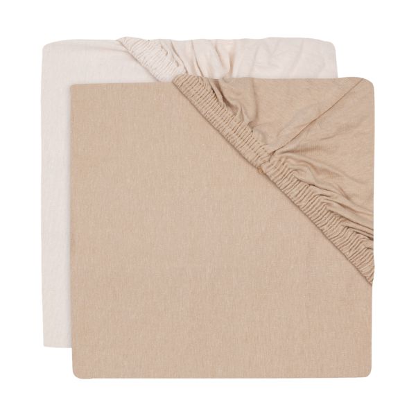 Jollein Hoeslaken - Jersey - Blush/Wild Rose - 2 Stuks - 40/50 x 80/90 cm