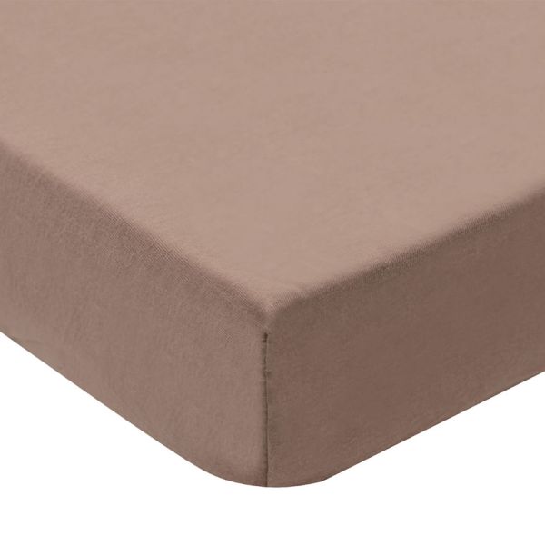 Jollein Hoeslaken - Jersey - 2 Stuks - 60×120 cm - Milky Coffee/Ivory Jollein Hoeslaken - Jersey - 2 Stuks - 60×120 cm - Milky Coffee/Ivory