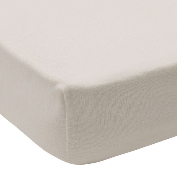 Jollein Hoeslaken - Jersey - 2 Stuks - 60×120 cm - Oatmeal/Sand
