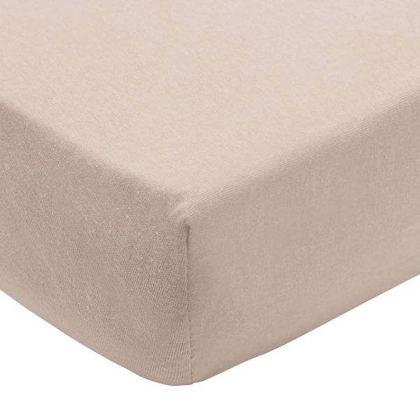 Jollein Hoeslaken Jersey - 2 Stuks - 70/75 x 140/150 cm - Wild Rose/Biscuit