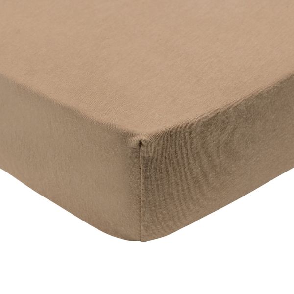 Jollein Hoeslaken Jersey - 2 Stuks - 70/75 x 140/150 cm - Wild Rose/Biscuit