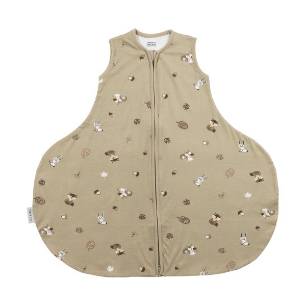 Meyco Heupdysplasie Slaapzak Interlock Jersey Forest Animals Sand 70 cm