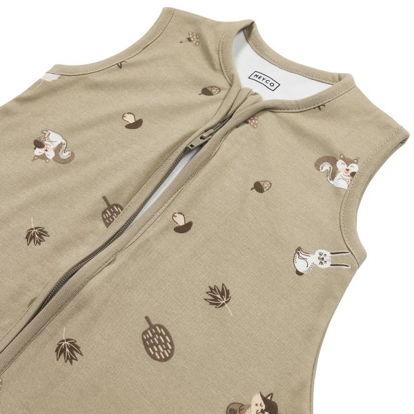 Meyco Heupdysplasie Slaapzak Interlock Jersey Forest Animals Sand 70 cm