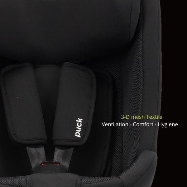 Puck Autostoel JUNE-black Draaibaar Groep 0/1/2/3 (40-150 cm) Puck Autostoel JUNE-black Draaibaar Groep 0/1/2/3 (40-150 cm)