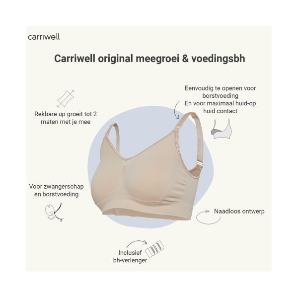 Carriwell Voedingsbh - Original - Honey - S/M