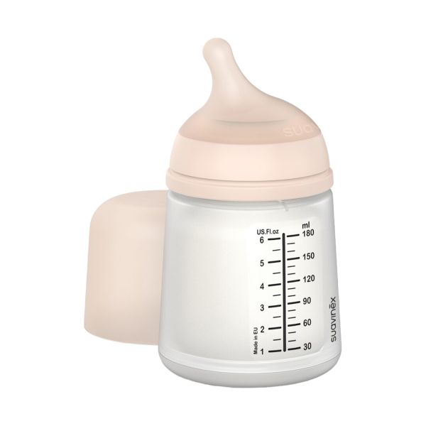 Suavinex Zero Zero Anti-Koliek Fles Borstvoeding - One Size - 180ml - Fair