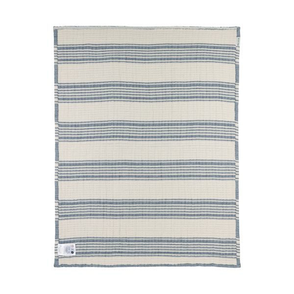 Meyco Deken Pre Washed Hydrofiel Jacquard Stripe Indigo 75x100 cm