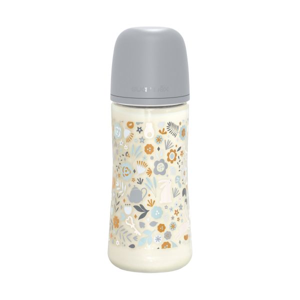 Suavinex Wonderland SX Pro Fles - Fast Flow - 360ml - Blauw/Grijs 