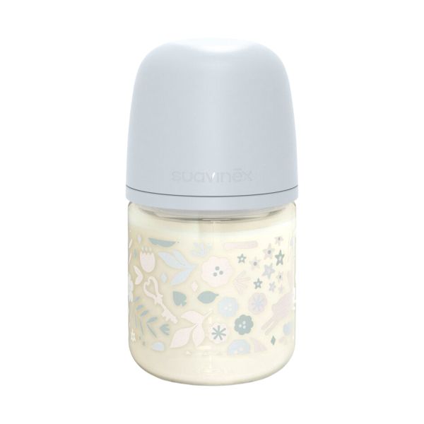 Suavinex Wonderland SX Pro Fles Glas - Slow Flow - 120ml - Blauw