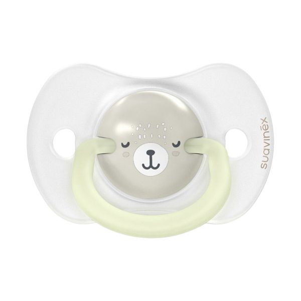 Suavinex Wild & Free SX Pro Fopspeen Symmetrisch - 6-18Mnd - 2 Stuks - Silicone - Grijs