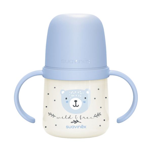 Suavinex Wild & Free Beker Met Handvaten - 150ml - 6Mnd+ - Blauw Suavinex Wild & Free Beker Met Handvaten - 150ml - 6Mnd+ - Blauw