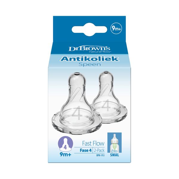 Dr. Brown's Flesspeen Standaard Hals Fase 4 2-Pack