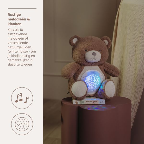Meyco Slaaphulp Deluxe - Buddy Bear - Warm Brown Meyco Slaaphulp Deluxe - Buddy Bear - Warm Brown