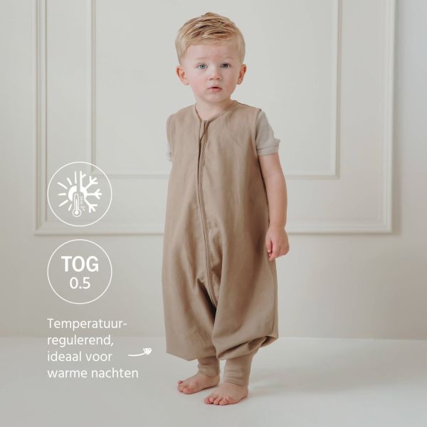 Meyco Studio Jumper Ongevoerd Linnen Taupe 80 cm