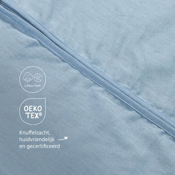 Meyco Studio Jumper Ongevoerd Linnen Jeans Blue 104 cm
