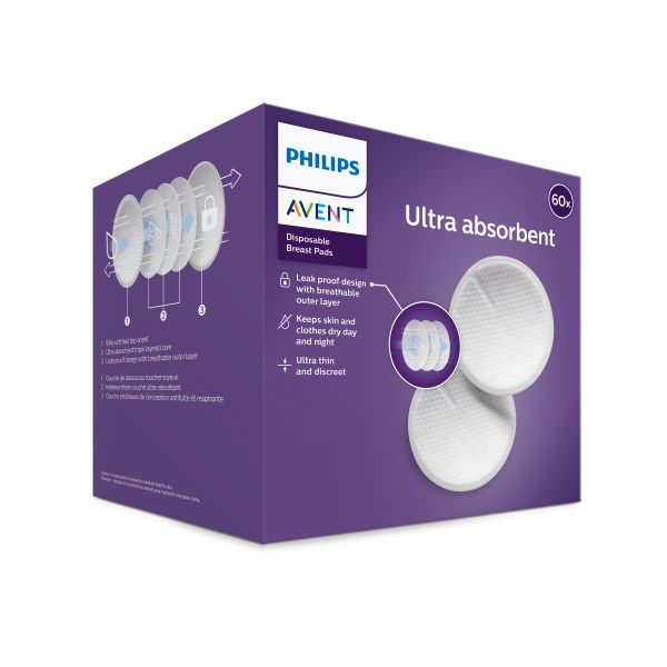 Philips Avent Borstkompressen Wegwerp (60 stuks) SCF254/61