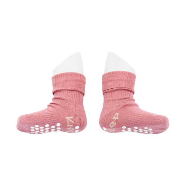 KipKep Blijf-Sokjes - 12-18 Mnd - Antislip - 1-Pack - Dusty Clay