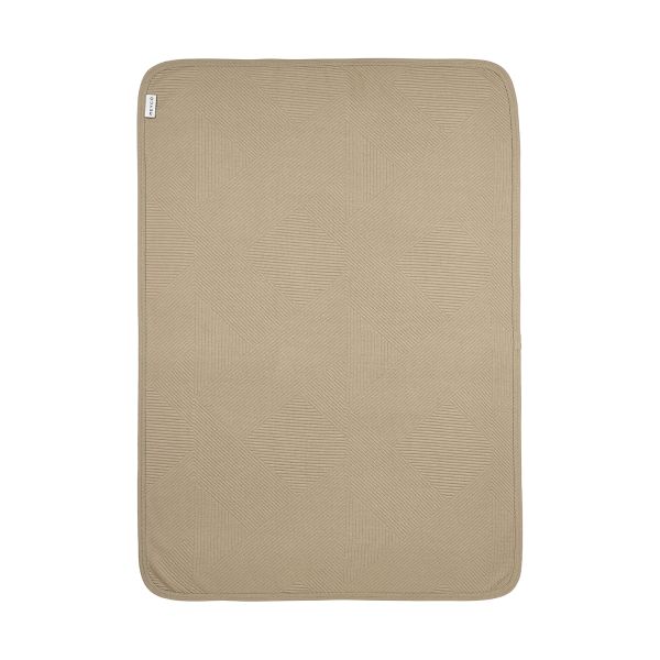 Meyco Pure Deken Gebreid - 100 x 150 cm - Jacquard - Taupe Meyco Pure Deken Gebreid - 100 x 150 cm - Jacquard - Taupe