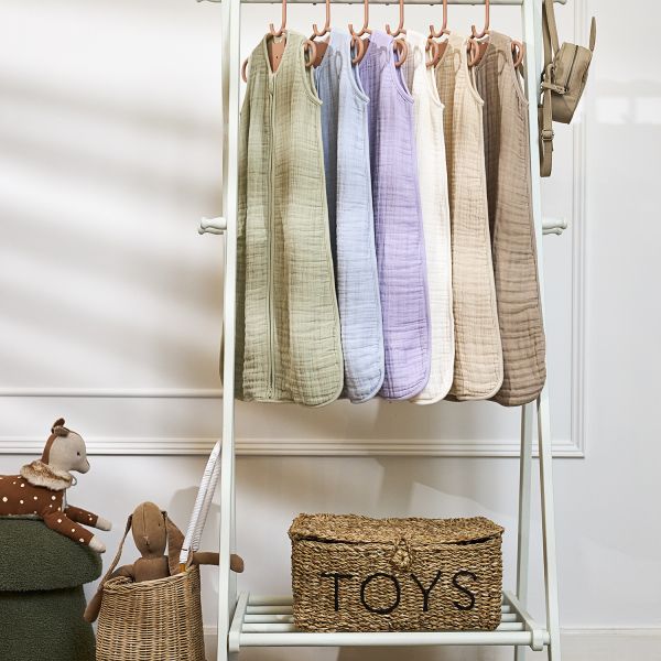 Meyco Baby Uni Zomerslaapzak - 110 cm - Pre-Washed Hydrofiel - Soft Sand