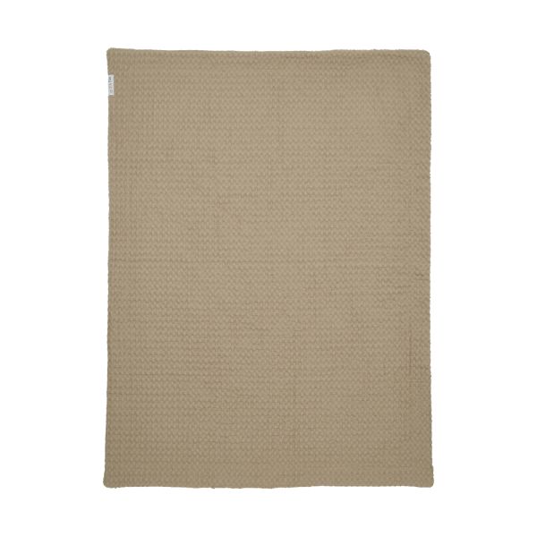 Meyco Baby Ledikantdeken Wafel Teddy Taupe 100 x 150 cm Meyco Baby Ledikantdeken Wafel Teddy Taupe 100 x 150 cm
