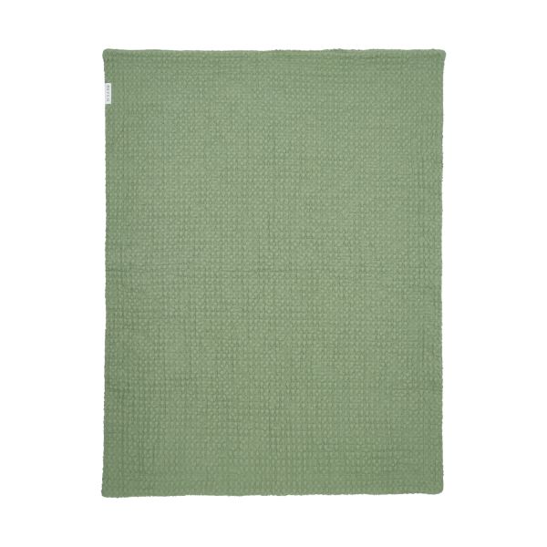 Meyco Baby Wiegdeken Wafel Teddy Olive Green 75 x 100 cm Meyco Baby Wiegdeken Wafel Teddy Olive Green 75 x 100 cm